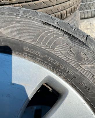 4 CERCHI IN LEGA CON GOMME AUDI A4 AN07 DA 16'