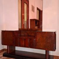 Console Art Déco italiana anni ’30 con specchiera