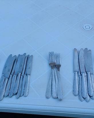 set 42 posate acciaio inox Mepra vintage