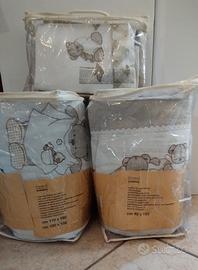 set Prenatal Trapunta+paracolpi +lenzuola lettino