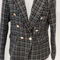 Giacca Tweed Nera