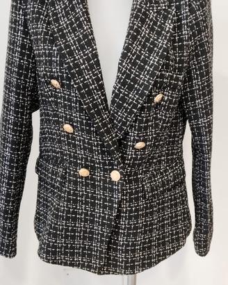 Giacca Tweed Nera