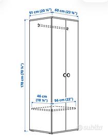 Armadio IKEA – come nuovo - 60x51x178 cm