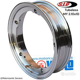 Cerchion SIP Tubeless MY Vespa Cromato Lucido