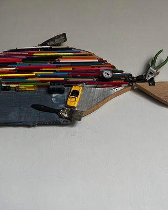 Pesci di legno artigianali