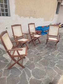 sedie in legno massello 