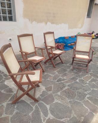 sedie in legno massello 