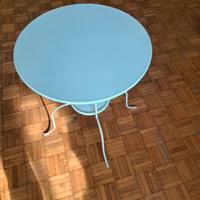 Tavolino tondo in metallo