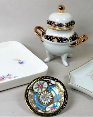 Lotto di 4 ceramiche di Limoges.