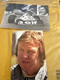 Due foto autografe di Ronnie Peterson