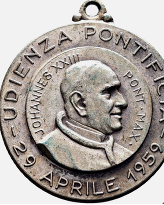FOLGARIA Medaglia 1959 Papa Giovanni XXIII Udienza