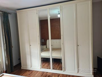 Camera da letto - armadio in legno - MOBILAC