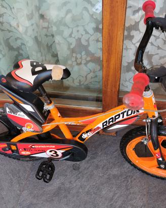 bici bambino modello Raptor Cross 16 pollici 