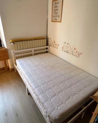 struttura letto con materasso 120 x 200