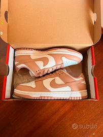 Nike dunk low white/rose whisper