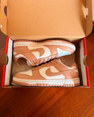 Nike dunk low white/rose whisper
