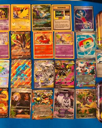 Lotto completo 20 carte Pokémon + 2 Tin sigillate