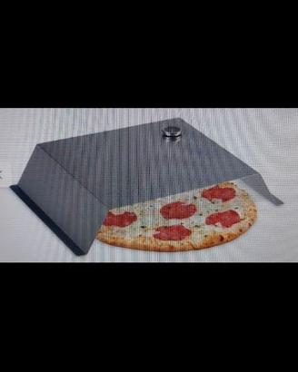 Inserto in acciaio inox per pizza su BBQ
