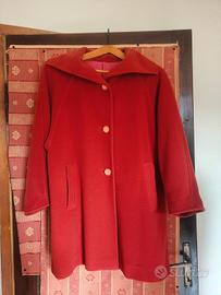 Cappotto rosso in pura lana vergine Cinziaerre