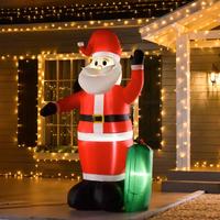 Babbo Natale Gonfiabile Luminoso 240cm Led esterno