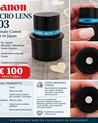 MICRO LENS B03 CANON
