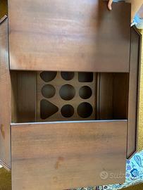 Tavolino da salotto con porta bottiglie