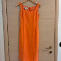 Vestito arancione Clips taglia 42 - Made in Italy