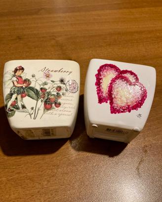 2 portavaso ceramica con disegni