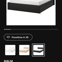 struttura letto matrimoniale ikea