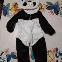 Vestito carnevale panda 6-9 mesi