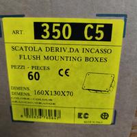 Cassette di derivazione incasso elettrocanali 10pz