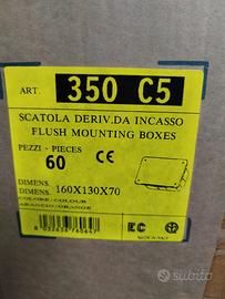 Cassette di derivazione incasso elettrocanali 10pz