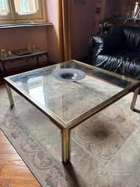 Tavolino basso in vetro