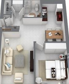 Confortevole bilocale arredato a Gallarate