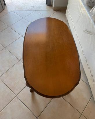 Tavolino ovale legno anni 50