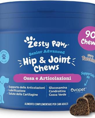 Zesty Paws Hip & Joint per Cani Anziani – Gusto Ta