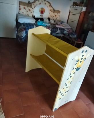 scaffale libreria giraffa porta tutto per bambini 