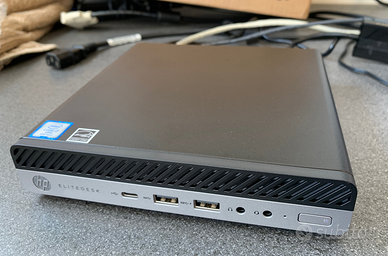 HP ELITEDESK 800 G4 DM con  schermo tastiera mouse