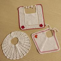 N. 3 BAVAGLIE BIMBA FATTE A MANO UNCINETTO