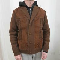 Scamosciato uomo, maglione in lana e renna