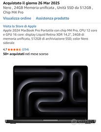 Apple MacBook Pro con chip M4 Pro