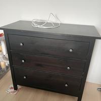 Cassettiera IKEA Hemnes marrone-nero