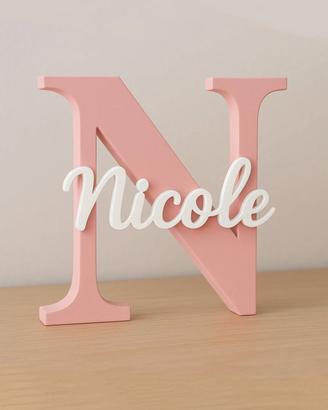 Lettere personalizzate con nome in 3D