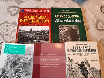 Lotto 5 Libri Grande Guerra Edizioni Rare