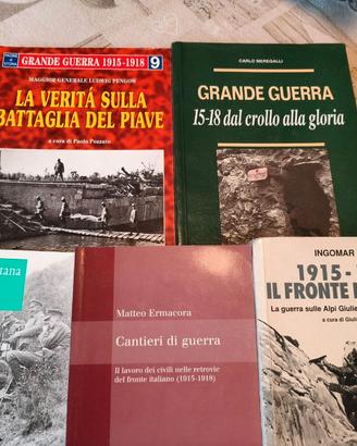 Lotto 5 Libri Grande Guerra Edizioni Rare