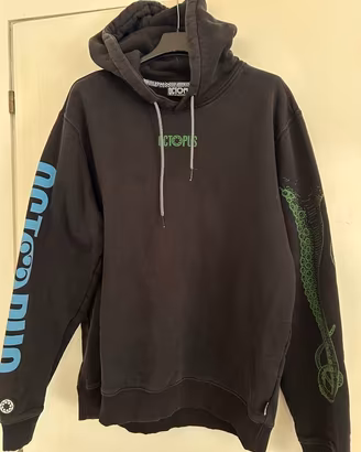 Felpa con cappuccio Octopus Brand nera - Taglia L