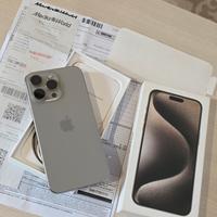 iPhone 15 pro max 256GB titanium naturale 