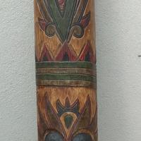 maschera  da parete su legno 