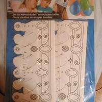 Corone da colorare gioco per bambini 