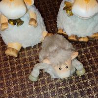 pecorelle in gesso due cm 14 e una cm 7 